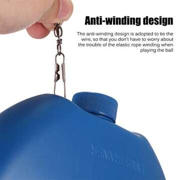 ALLOMN Tennis Trainer Rebound Ball, Tennis Training Tool for Self Tennis Practice, Solo Tennis Exercise Equipment Sports Tool, Portable Tennis Rebounder Kit for Adults Beginners Single Player