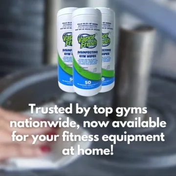 Vapor Fresh Disinfecting Gym Wipes for Safe Fitness Cleaning
