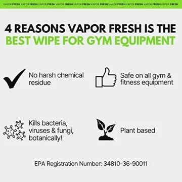 Vapor Fresh Disinfecting Gym Wipes for Safe Fitness Cleaning
