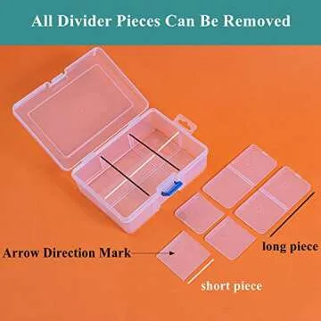 BangQiao 3 Pack Plastic Storage Box for Crafts & Tools