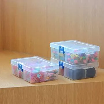 BangQiao 3 Pack Plastic Storage Box for Crafts & Tools