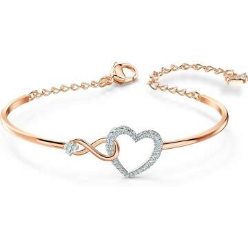SWAROVSKI Infinity Heart Jewelry - Rose Gold Elegance
