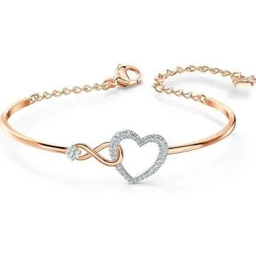 SWAROVSKI Infinity Heart Jewelry - Rose Gold Elegance