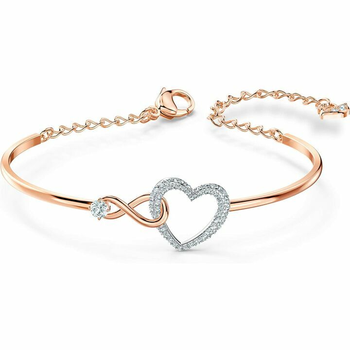 SWAROVSKI Infinity Heart Jewelry - Rose Gold Elegance