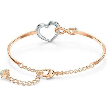 SWAROVSKI Infinity Heart Jewelry - Rose Gold Elegance