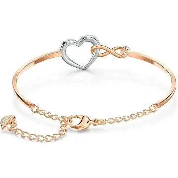 SWAROVSKI Infinity Heart Jewelry - Rose Gold Elegance