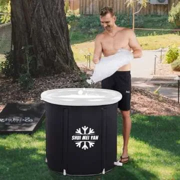 SHUIMEIYAN Large Ice Bath & Hot Bath Tub for Recovery