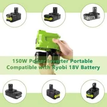 150W Inverter Generator for Ryobi 18V Batteries