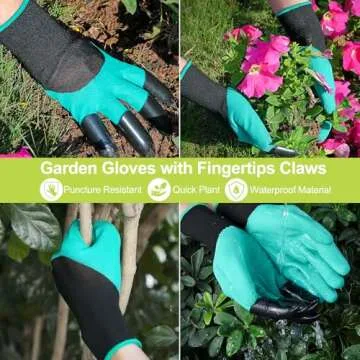 Garden Tool Set, 6 PCS Heavy Duty Aluminum Gardening Hand Tools Kit, Floral Print Gardening Tool Set, Gardening Gifts for Women with Pruning Shears Weeder Hand Rake Shovel Transplanter Cultivator