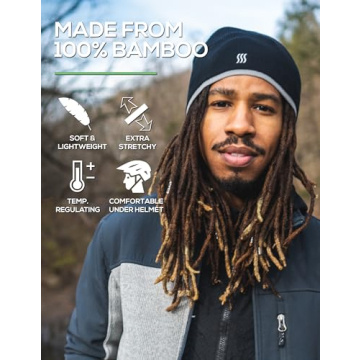 SAAKA Beanie Hat for All Seasons - Soft Bamboo Yarn