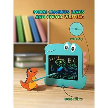 LCD Writing Tablet Toddler Toys, 8.5 Inch Doodle Board Drawing Pad Gifts for Kids Games, Dinosaur Toy Drawing Board Christmas Birthday Gift, Drawing Tablet Toys for 2 3 4 5 6 7 Years Old