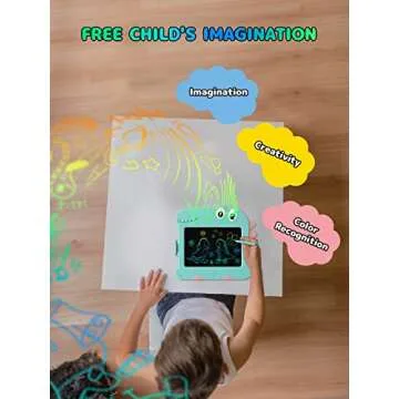 LCD Writing Tablet Toddler Toys, 8.5 Inch Doodle Board Drawing Pad Gifts for Kids Games, Dinosaur Toy Drawing Board Christmas Birthday Gift, Drawing Tablet Toys for 2 3 4 5 6 7 Years Old