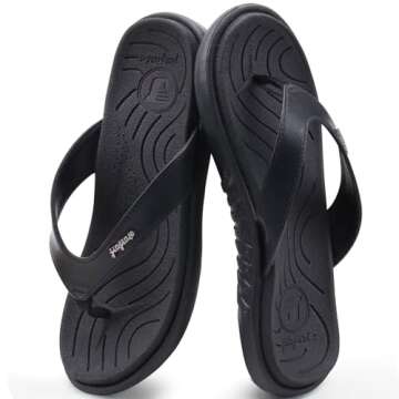 Orthotic Comfortable Flip Flops with Arch Support for Women