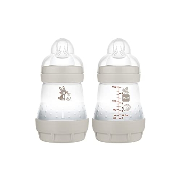 MAM Easy Start Anti Colic Baby Bottle - 5 oz, Perfect for Seamless Breastfeeding Transition, 2 Count