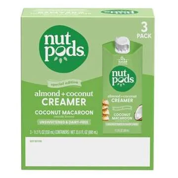 nutpods Coconut Macaroon Dairy-Free Creamer - 3-Pack