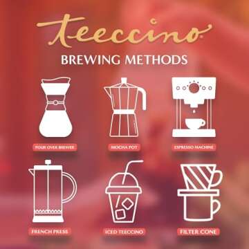 Teeccino Vanilla Nut Herbal Coffee Alternative - Medium Roast