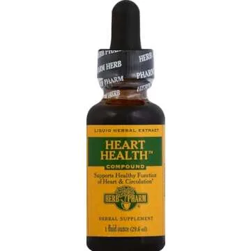 Herb Pharm Heart Health Liquid Herbal Formula with Hawthorn for Cardiovascular System Support - 1 Ou...
