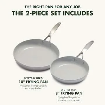 Health-Conscious GreenPan Venice Pro Frying Pans Set