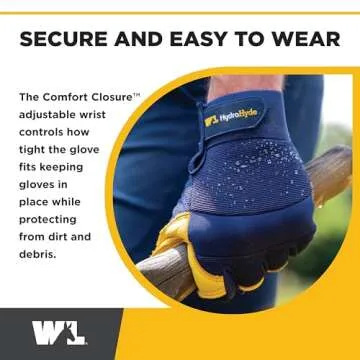 Wells Lamont Hydrahyde Water-Resistant Leather Work Gloves