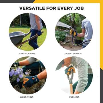 Wells Lamont Hydrahyde Water-Resistant Leather Work Gloves