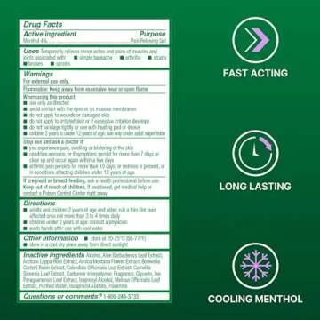 Biofreeze Overnight Gel for Targeted Pain Relief 3 Fl Oz