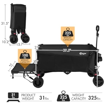 PORTAL 300L Large Capacity Foldable Wagon for All
