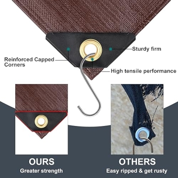 Patiobay Waterproof Heavy Duty Tarp 8x10FT