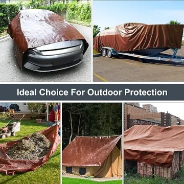 Patiobay Waterproof Heavy Duty Tarp 8x10FT