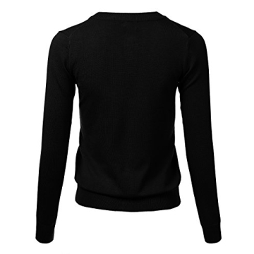 Chic Women's Round Neck Knit Cardigan with Gem Buttons