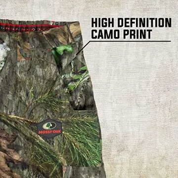 Mossy Oak Camo Lightweight Hunting Pants for Men Camouflage Clothing, Small, Bottomland
