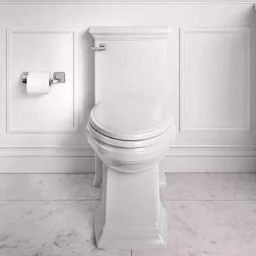 American Standard 2851A104.020 Town Square S Right Height Elongated One-Piece Toilet with Seat, Whit...