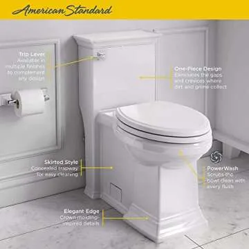 American Standard One-Piece Toilet - Comfortable & Efficient