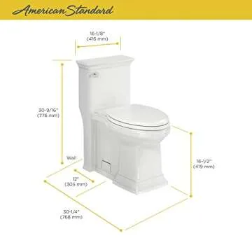 American Standard One-Piece Toilet - Comfortable & Efficient