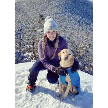 BALEAF Thermal Leggings for Women Waterproof Fleece Lined Hiking Pants Winter Warm Tights Skiing Running Yoga Gear Navy M