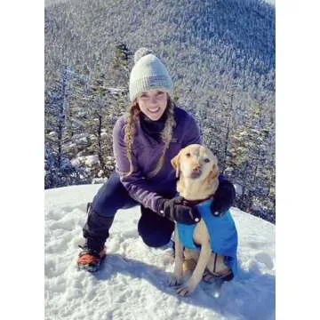 BALEAF Thermal Leggings for Women Waterproof Fleece Lined Hiking Pants Winter Warm Tights Skiing Running Yoga Gear Navy M