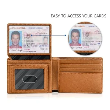 RUNBOX Slim RFID Leather Wallet with Gift Box