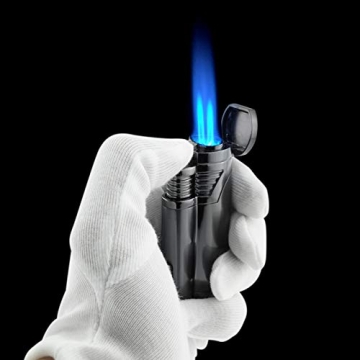 GUEVARA Butane Torch Lighter with Punch Windproof