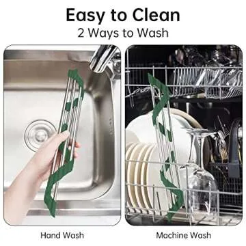 Tomorotec Roll-Up Dish Drying Rack for Sink Corner