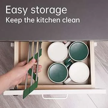 Tomorotec Roll-Up Dish Drying Rack for Sink Corner