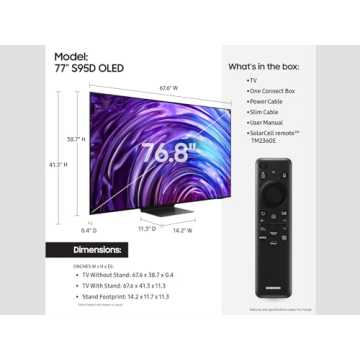 Samsung 77-Inch OLED 4K Smart TV - Stunning Picture Quality