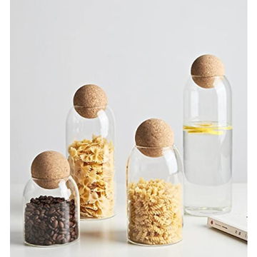 Stylish IVAILEX Airtight Glass Canisters - Set of 4