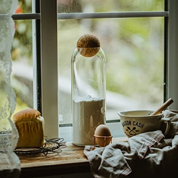 Stylish IVAILEX Airtight Glass Canisters - Set of 4