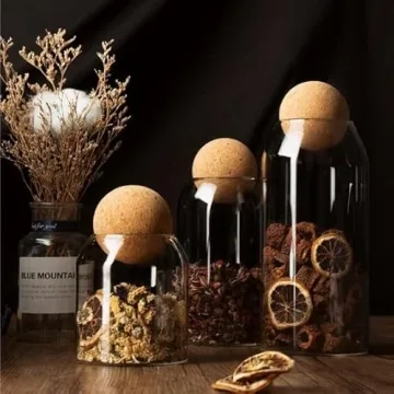 Stylish IVAILEX Airtight Glass Canisters - Set of 4