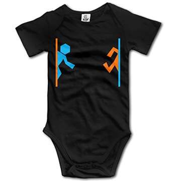 Yudou Portal Game 2 Baby Bodysuits Unisex Short Sleeves