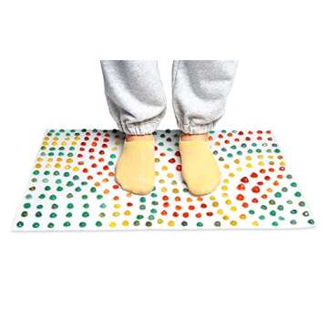BYRIVER Rock Stone Foot Massage Mat Rug for Stress Relief