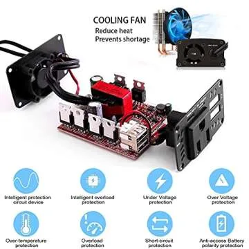 150W Car Power Inverter Converter Plug Adapter w/Dual USB Adapter Outlet Charger Car Adapter Car Travel Camping Outdoor Activity Necessity Suitable for Laptop Phone Camera DC 12V to 110V AC Inverter