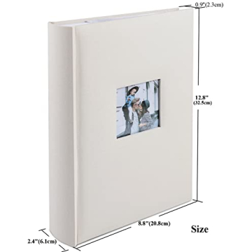 1DOT2 Photo Album with Memo Space Holds 402 Photos