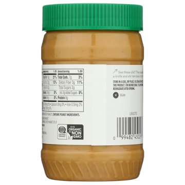 Organic Creamy Peanut Butter No Salt Added by Whole Foods