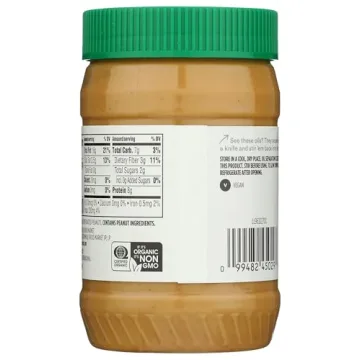 Organic Creamy Peanut Butter No Salt Added by Whole Foods
