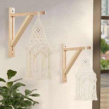 Durable Wall Mounted Wood Bracket for Stylish Home Decor